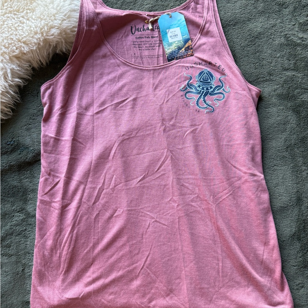 Uncharted Pink Octopus Tank Top